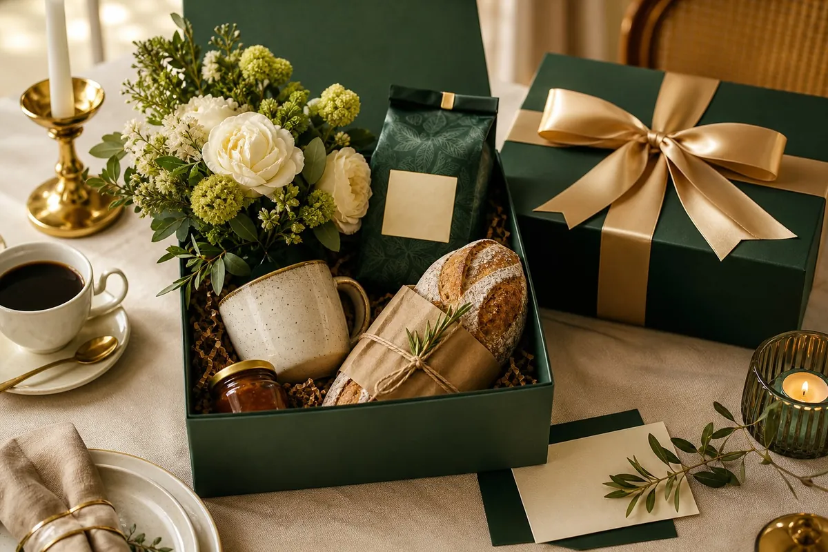 Afternoon tea subscription with breads and flowers