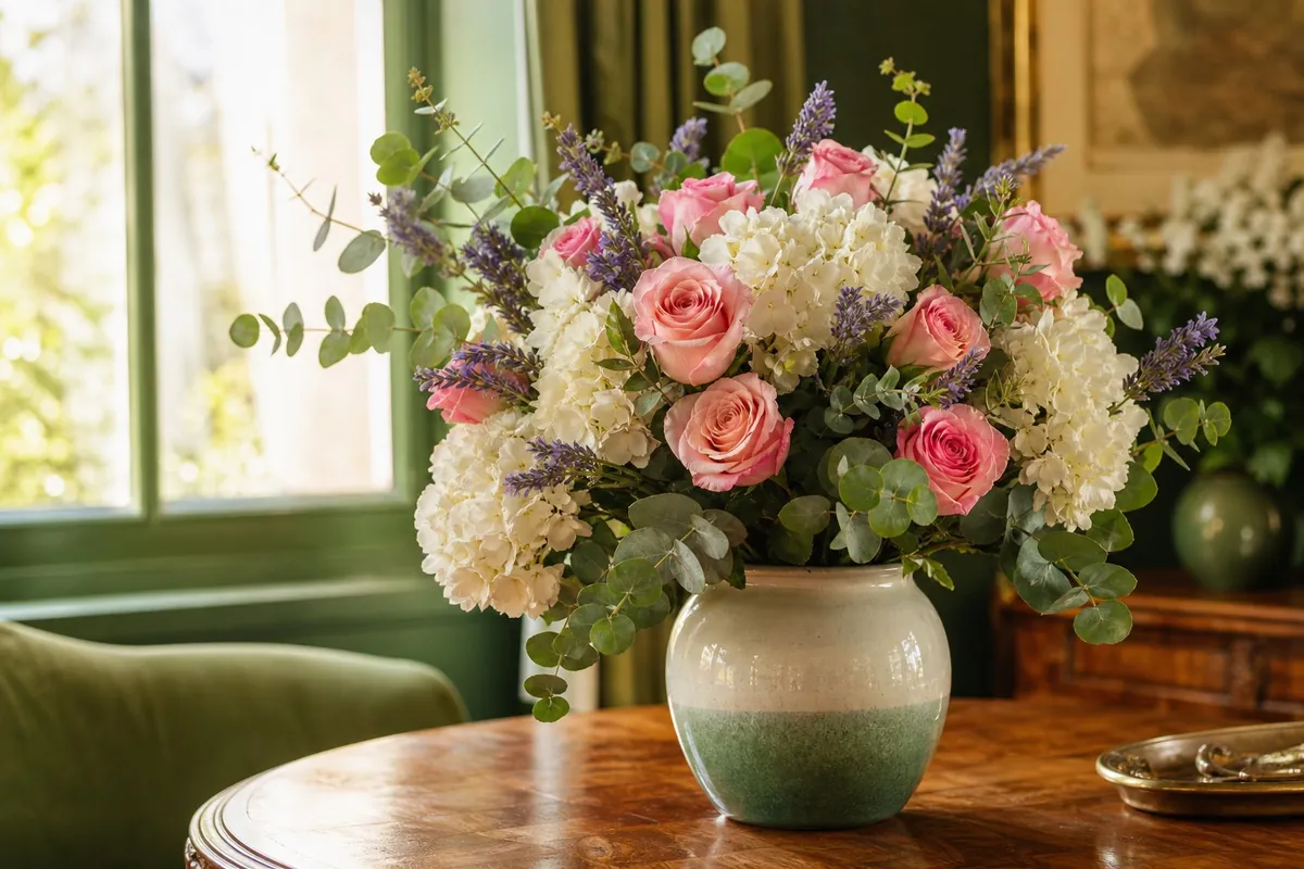 Flower arrangement for the home